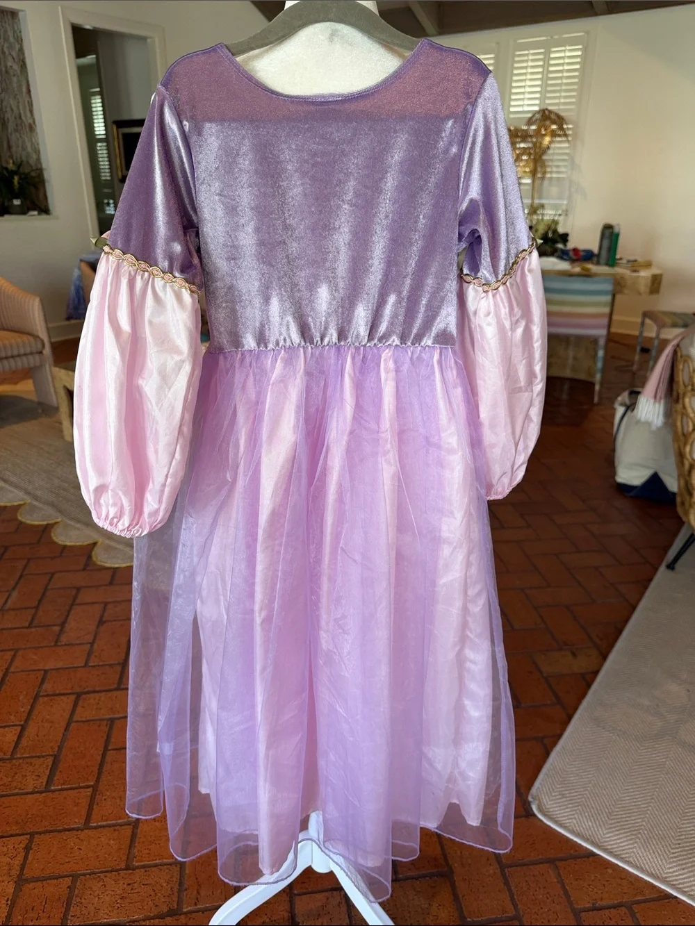 Little Adventures - Girls' Deluxe Rapunzel Dress-Up Costume - Size: 5-7Y